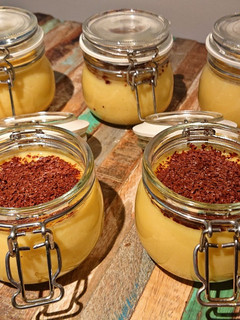 Una foto de Natillas con leche de avena Thermomix