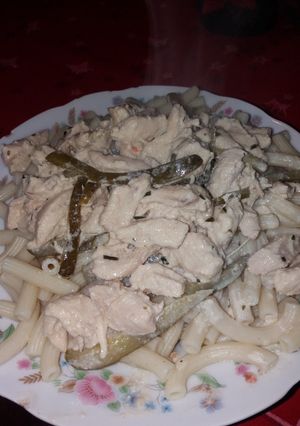 Csirkemell stroganoff recept fotója