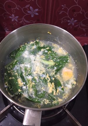 Foto resep Sayur sawi telur bening