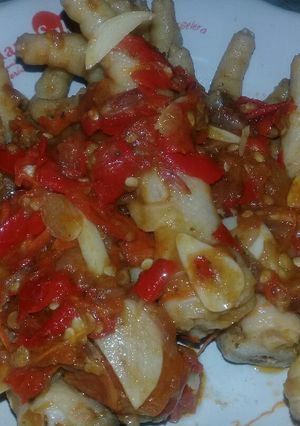 Foto resep Ceker Sambal Merah