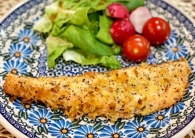 Easiest Way to Make Any-night-of-the-week Crunchy crust oven baked salmon - Easy Recipes for Kids