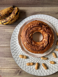 Foto de Bolo de Banana e Manteiga de Amendoim