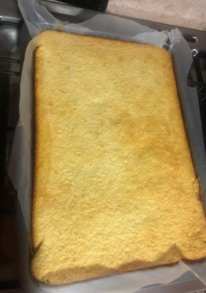 A picture of Sweet Corn Cake with Cream Cheese.