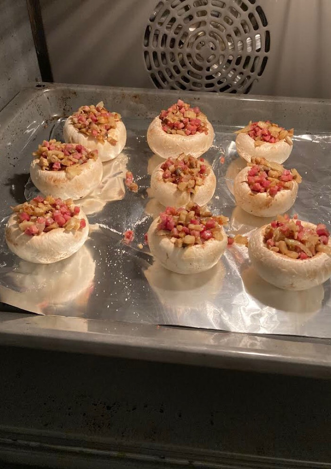 Una foto de Champiñones rellenos