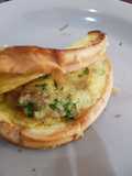 Garlick mozza bread ala OHAYOU! CHEESE TOAST