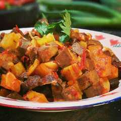 A picture of Sambel Goreng Ati Kentang.