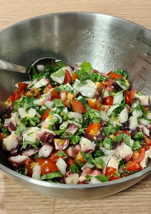 Una foto de Ceviche aromático de pulpo