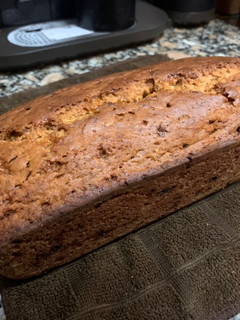 Una foto de Budín de banana vegano