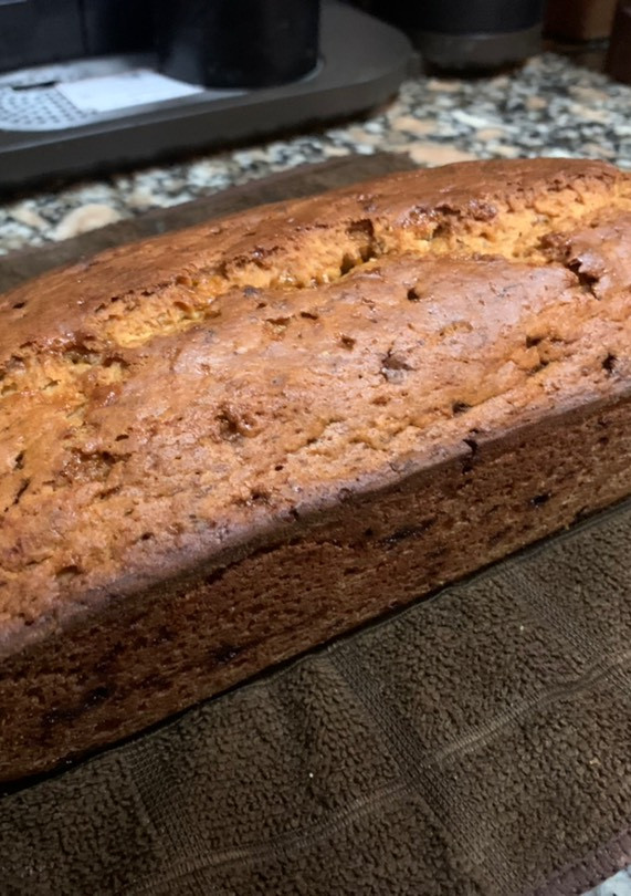 Una foto de Budín de banana vegano