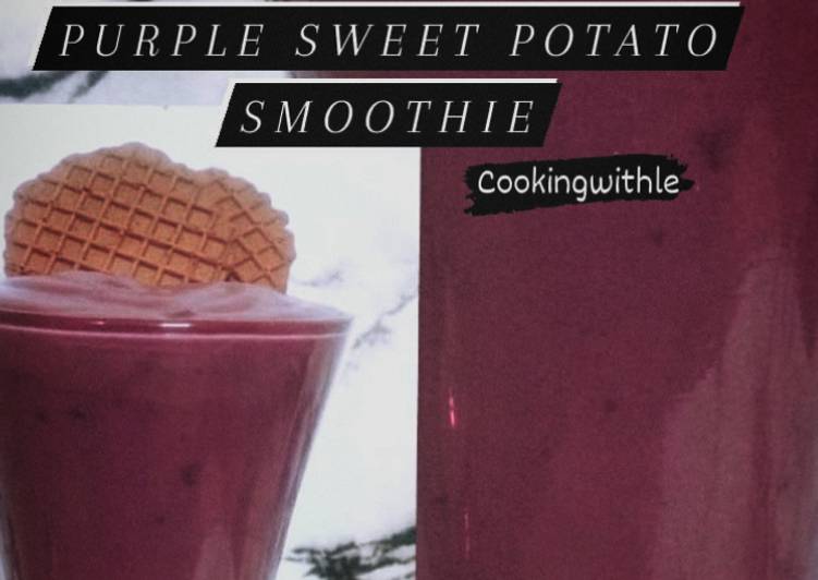 Purple sweet potato smoothie