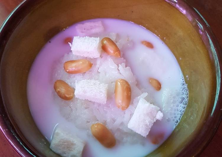 Bagaimana Menyiapkan Es cemoe/cemue ketan putih yang Menggugah Selera