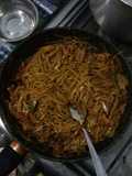 Tallarín salteado de pollo