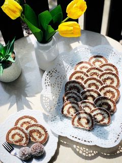 Kókuszos keksztekercs recept fotója