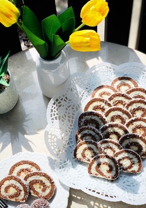 Kókuszos keksztekercs recept fotója