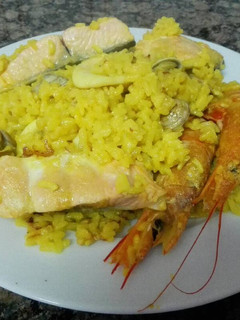 Una foto de Arroz con marisco