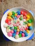 Six-Color Bánh Trôi (Vietnamese Glutinous Rice Balls)