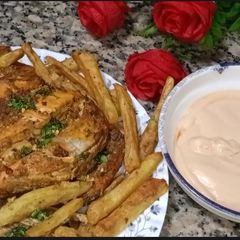 A picture of Oil free Lahori chargha.