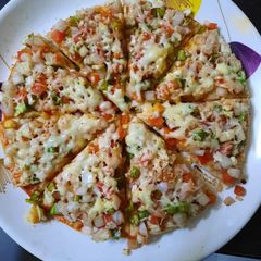 A picture of Desi pizza.