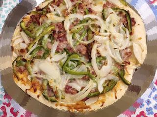 Corned Beef and Onion Pizza