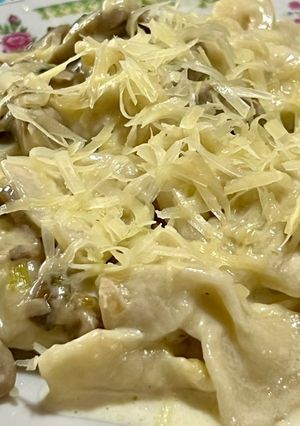 Una foto de Fideos moñitos casero o farfalle