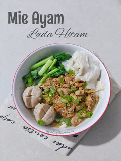 Foto resep Mie Ayam Lada Hitam