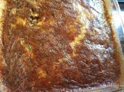 Una foto de souffle de jamón y queso