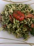 Pâte épinard tomates au four