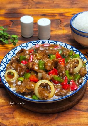 Foto resep Sapi Saus Lada Hitam