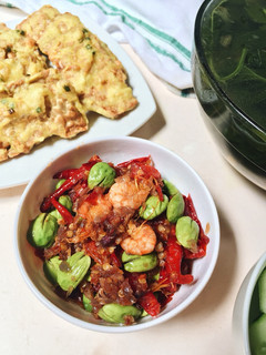Foto resep Sambal bawang udang pete