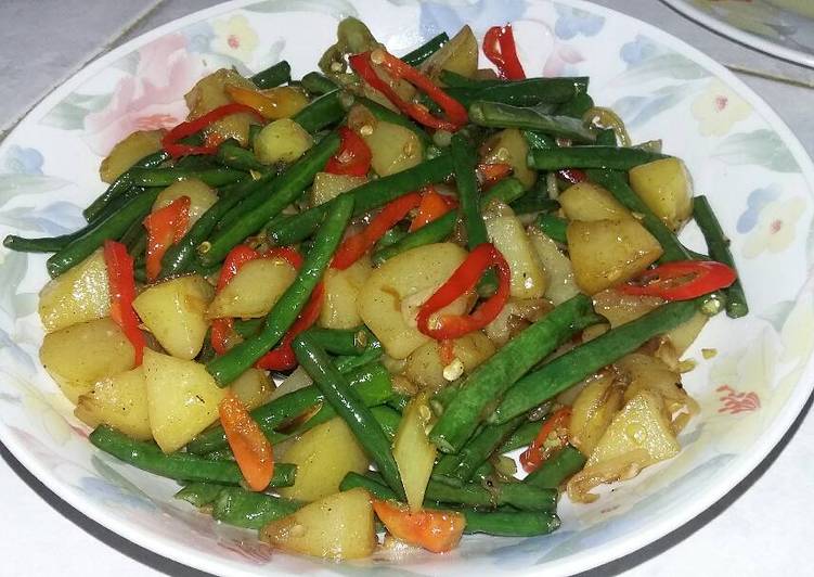Resep: Tumis Kentang Kacang Panjang yang Renyah
