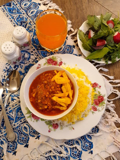 عکسی از دستور خورشت قیمه (ناهار)