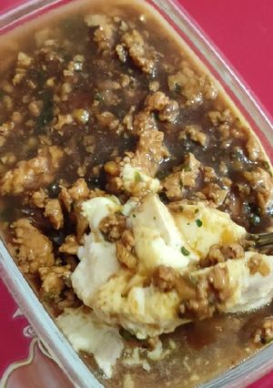 Foto resep Steamed egg.telur kukus tahu ayam tiram