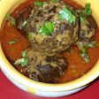 Turai chhilka kofta with curry