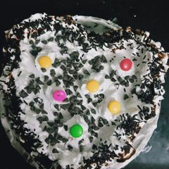 A picture of White forest cake.