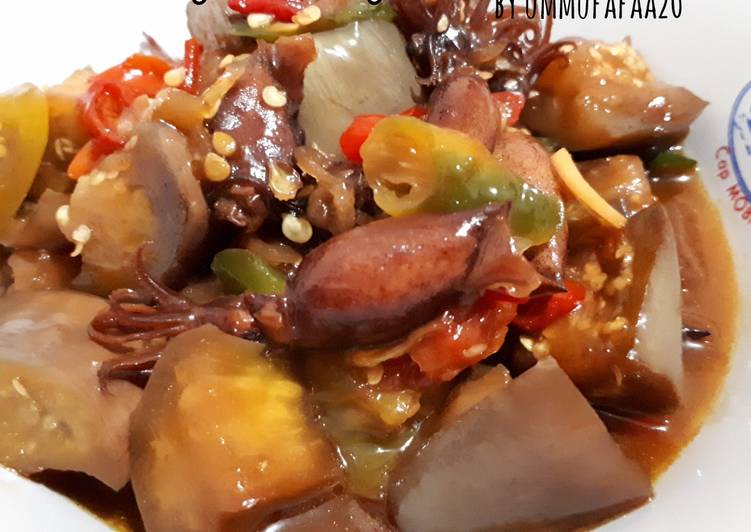 Resep masakan 10. Oseng Terong Cumi Asin | Resep Membuat 10. Oseng Terong Cumi Asin Yang Paling Enak