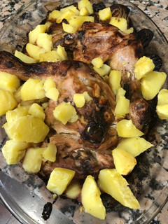 Una foto de Pollo al horno