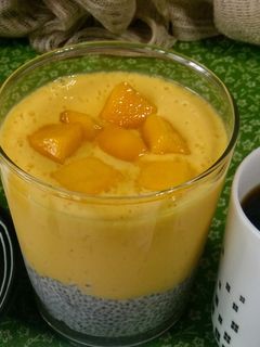 芒果優格奇亞籽布丁 的食譜成品照片