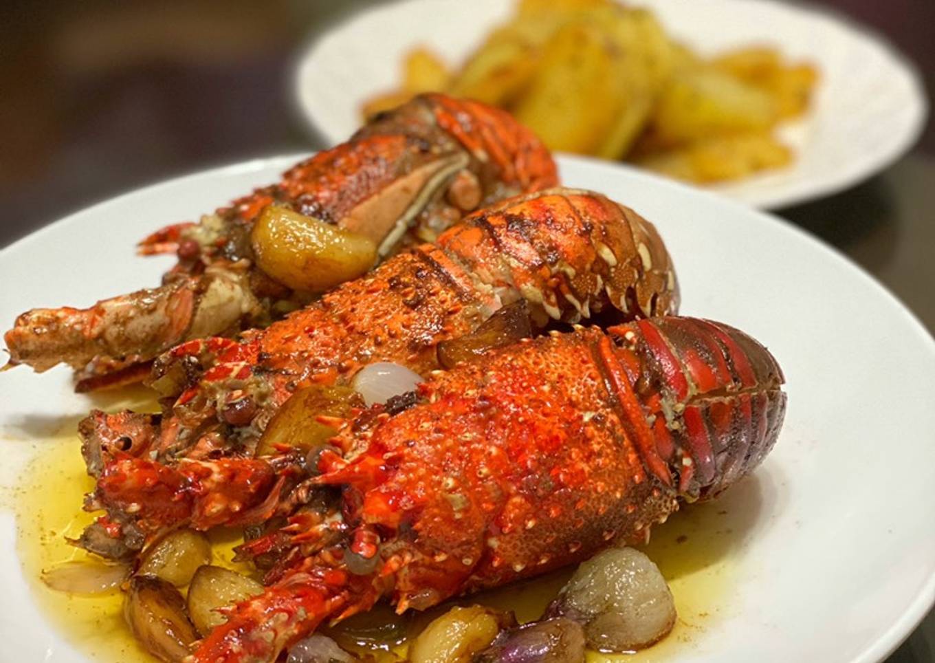 Lobster with butter sauce