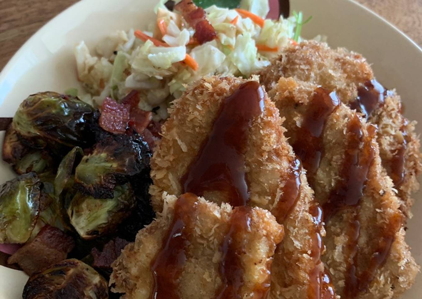 Japanese Hito-kuchi Katsu (fried pork cutlets)