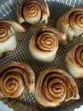 Rollitos de canela arcoiris