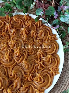 عکسی از دستور حلوای کدوحلوایی با آرد نخودچی 😍😋