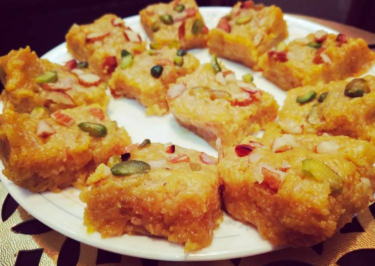 Recipe of Award-winning Sev burfi or Singhar ji mithai