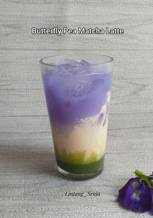 Foto resep Butterfly Pea Matcha Latte