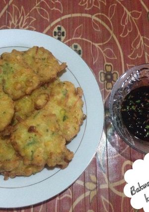 Foto resep Bakwan Jagung dengan Kuah Kecap Pedas