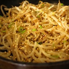 A picture of Sauteed Korean Mung Bean Sprout Banchan.