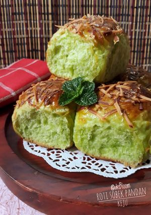 Foto resep 448. Roti Sobek Pandan Keju #PekanInspirasi #BikinRamadanBerkesa