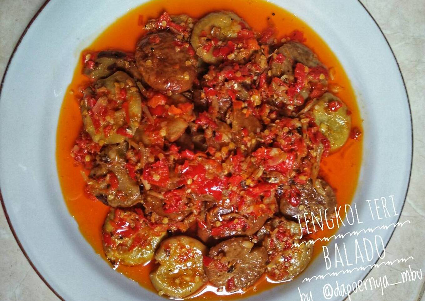 Jengkol teri balado
