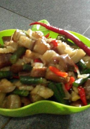 Foto resep Tumis terong kacang panjang