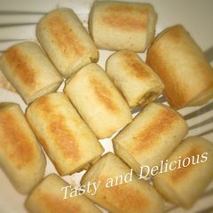 A picture of Baked fish roll.
