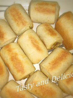 A picture of Baked fish roll.